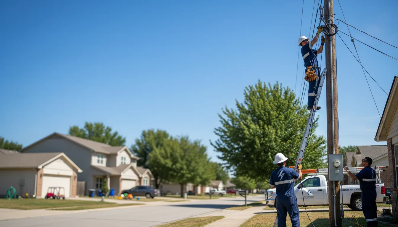 Residential electrician providing installation services in Bloomington, NE